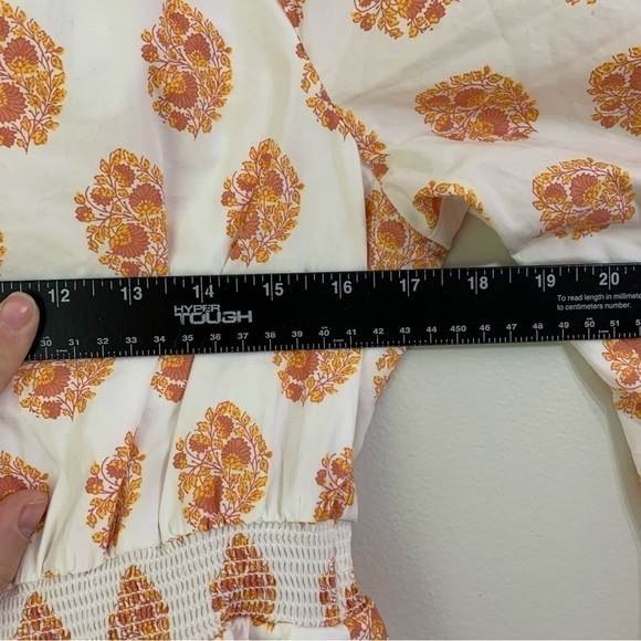 NEW J Crew Dress Floral Medallion
Smocked Cottagecore Boho Spring
Summer White - Picture 13 of 15